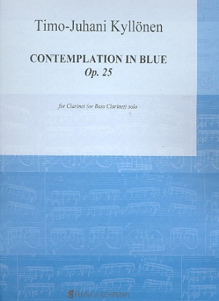 Contemplation in blue op.25 for clarinet (bass clarinet)