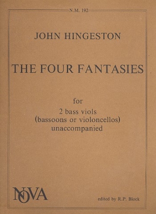 The 4 fantasies for 2 bass viols (basson/cellos)