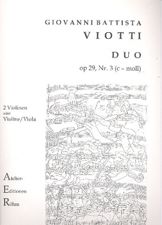 Duo c-Moll op.29,3 fr 2 Violinen (Violine und Viola) Stimmen