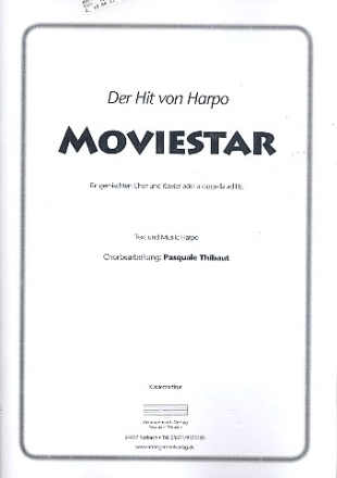 Moviestar fr gem Chor a cappella (Klavier ad lib) Partitur