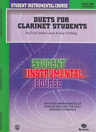 Duets for Clarinet Students Level 1 for 2 clarinets score