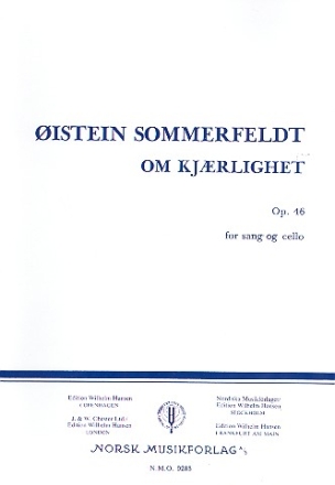 Om Kjaerlighet op.46 for voice and cello