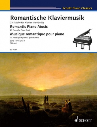 Romantische Klaviermusik Band 1 fr Klavier zu 4 Hnden Spielpartitur