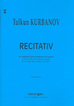 Recitativ fr Trompete, Horn, Posaune und Pauken Partitur und Stimmen