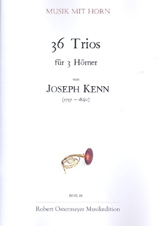 36 Trios fr 3 Hrner Partitur und Stimmen