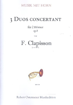 3 Duos concertant op.8 fr 2 Hrner Partitur