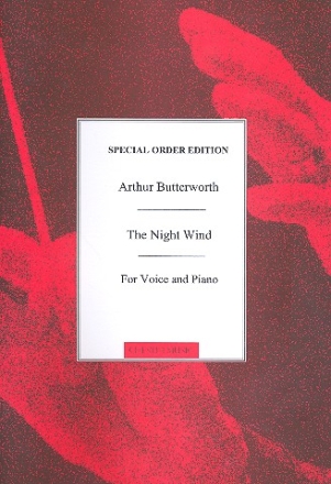 The Night Wind op.38 for voice, clarinet and piano score and clarinet part,  archive copy