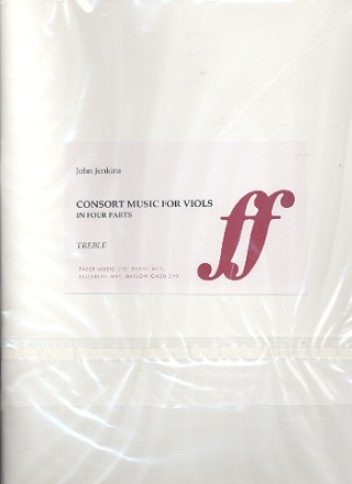 Consort Music for 4 viols (organ ad lib) parts,  archive copy