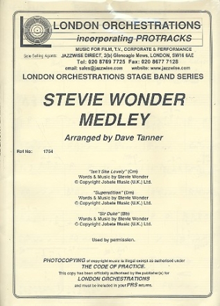 Stevie Wonder Medley: fr Bigband London Orchestration