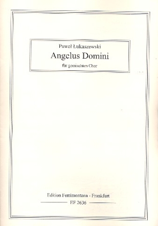 Angelus Domini fr gem Chor a cappella Partitur