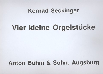 4 kleine Orgelstcke fr Orgel