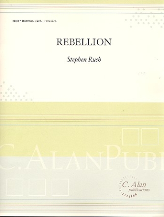 Rebellion for trombone, piano and percussion score and parts