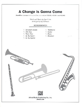 A Change is gonna come: for jazz ensemble score and parts