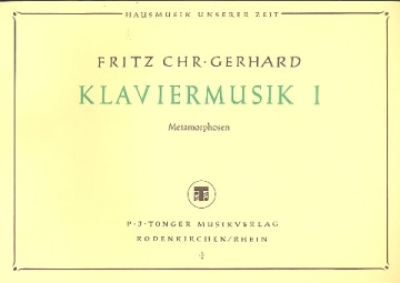 Klaviermusik Band 1 Metarmophosen