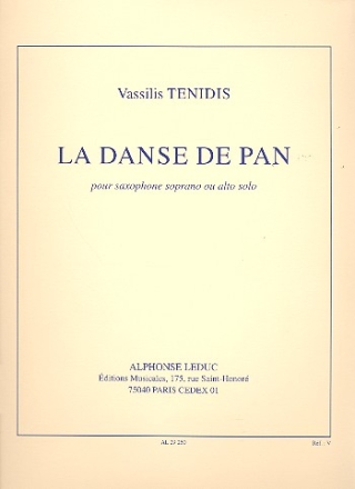 La Danse de Pan pour saxophone