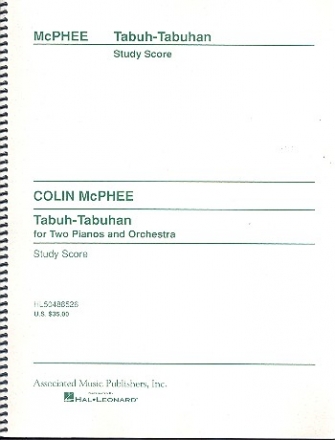 Tabuh-Tabuhan for 2 pianos and orchestra study score