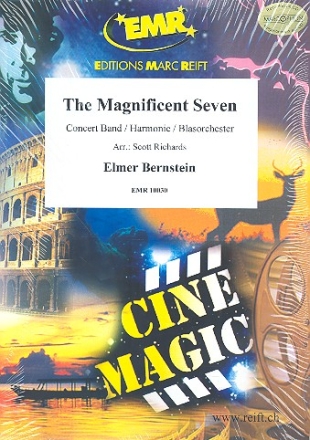 The magnificant Seven for concert band score and parts