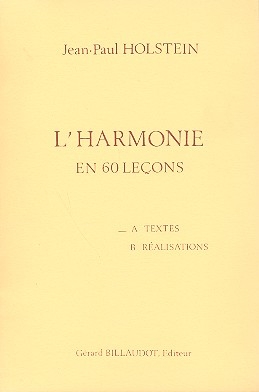 L'harmonie en 60 lecons vol.A textes