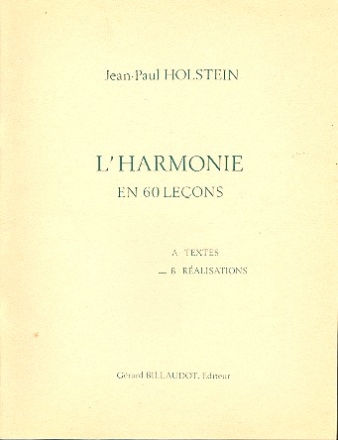 L'harmonie en 60 lecons vol.B ralisations