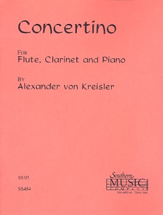 Concertino for flute, clarinet and piano parts