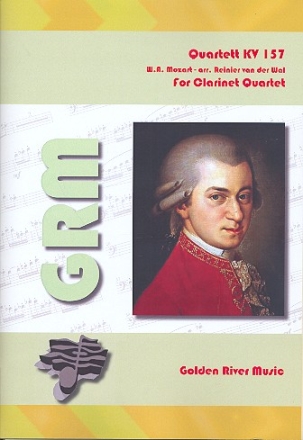 Quartett KV157 fr 3 Klarinetten und Bassklarinette Partitur und Stimmen