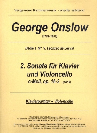 Sonate c-Moll op.16,2 fr Violoncello und Klavier