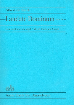 Laudate Dominum für gem Chor und Orgel Partitur