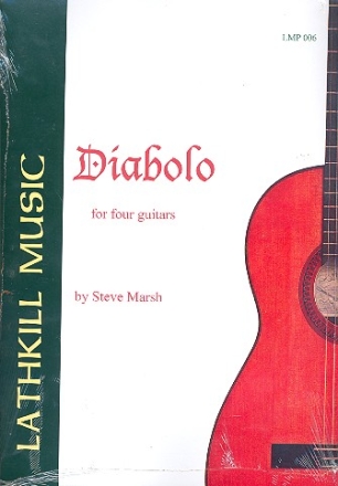 Diabolo for 4 guitars score and parts