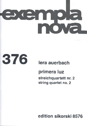 Primera luz fr Streichquartett Partitur und Stimmen