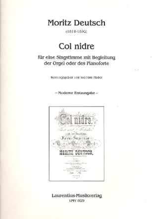 Col nidre fr Gesang und Orgel (Klavier)