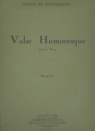 Valse Humoresque pour harpe