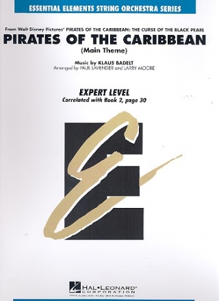 Pirates of the Caribbean Main Theme for string orchestra (piano and percussion opt.) score and parts (8/8/4/4/4)