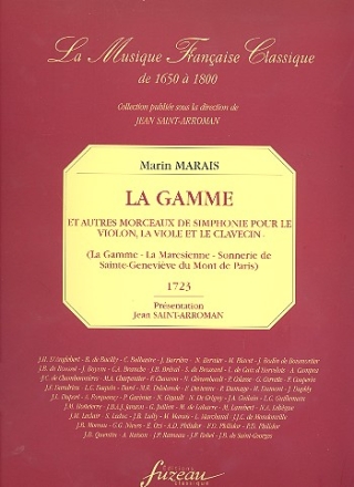 La gamme et autre morceaux de sinphonie pour le violon, la viole et le clavecin,  Faksimile