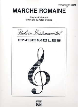 Marche romaine for 2 cornets, horn in F, trombone, baritone and tuba score and parts