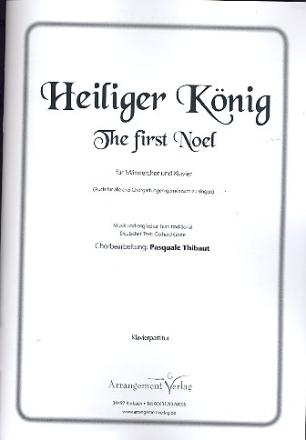 Heiliger Knig fr Mnnerchor und Klavier Klavierpartitur