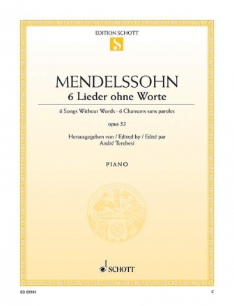 6 Lieder ohne Worte op. 53 fr Klavier