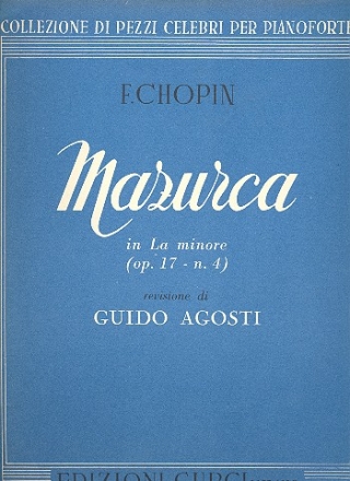 Mazurka a-Moll op.17 op.17,4 fr Klavier