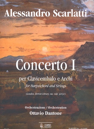 Concerto no.1 for harpsichord and strings score