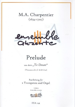 Prelude aus Te Deum fr 2 Trompeten und Orgel Partitur und Stimmen