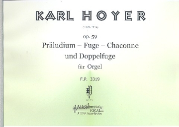 Prludium, Fuge, Chaconne und Doppelfuge op.59 fr Orgel