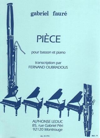 Piece pour basson et piano