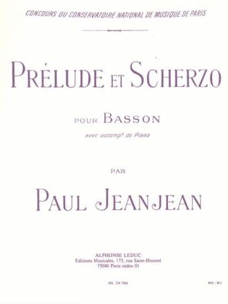 Prlude et Scherzo pour basson et piano