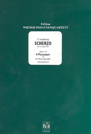 Scherzo aus dem Streichquartett Nr.1 fr 4 Posaunen Partitur und Stimmen