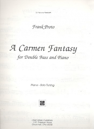 A Carmen Fantasy - for double bass (solo tuning) and piano