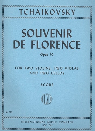 Souvenir de Florence op.70 for 2 violins, 2 violas and 2 cellos score