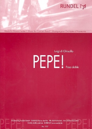 Pepe fr Blasorchester Partitur und Stimmen