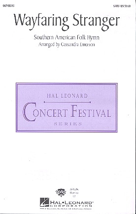 Wayfaring Stranger for mixed chorus and piano score