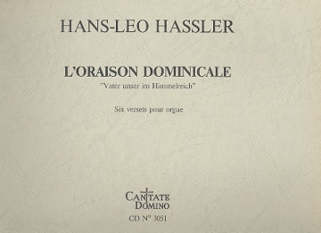 L'Oraison dominicale sur Vater unser im Himmelreich pour orgue