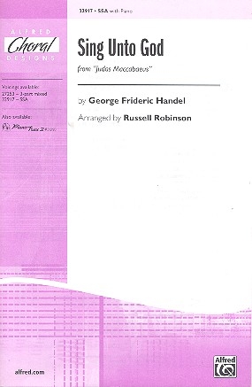 Sing unto God for female chorus and piano chorus score