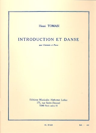 Introduction et danse pour clarinette et piano